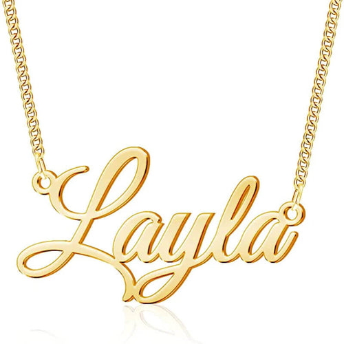 18K Gold Plated Custom Name Necklaces for Women