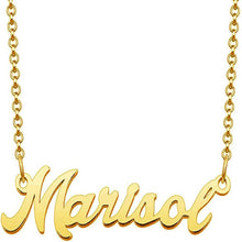Load image into Gallery viewer, 18K Gold Plated Custom Name Necklaces for Women
