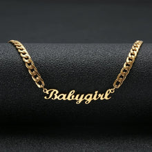 Load image into Gallery viewer, 18K Gold Plated Personalized Name Necklace