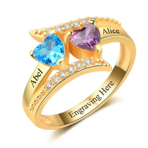 Birthstone Couple Rings collection