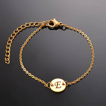 Load image into Gallery viewer, Baby Initial Custom Name Bracelet With Gold Color