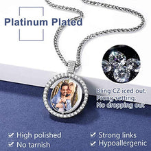 Load image into Gallery viewer, Christmas Gifts For Men - Photo Rotating Pendant Necklace