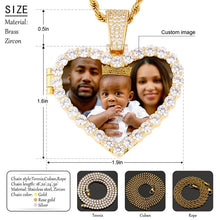 Load image into Gallery viewer, Custom Heart Pendant With Photo - Christmas Gifts For Couples