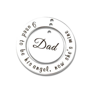 Custom Message Necklace For Mom and dad