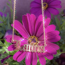 Load image into Gallery viewer, 18k Gold Plated Personalized Name Necklace - Old English Style