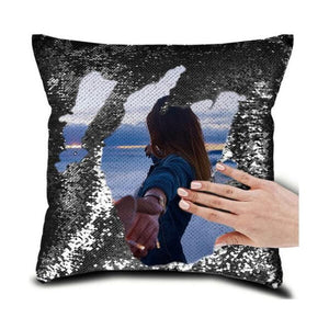 Custom Sequin Pillow With Your Photo