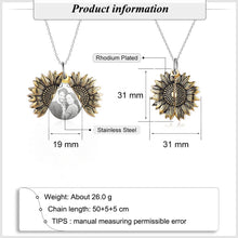 Load image into Gallery viewer, Custom Sunflower Photo Locket Necklace For Women