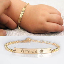 Load image into Gallery viewer, Custom baby bracelets gifts for toddler girls