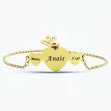Load image into Gallery viewer, Custom kids names bangle bracelet for mom on wrist gift for Mother's Day