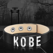 Load image into Gallery viewer, Custom leather bracelet For men With Name