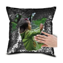 Load image into Gallery viewer, Customized Mermaid Sequin Throw Pillow