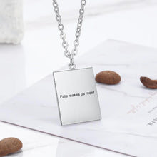 Load image into Gallery viewer, Engravable Family Photo Memorial Necklace For Fathers