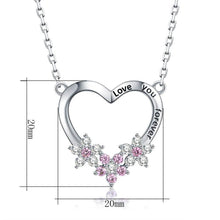 Load image into Gallery viewer, Engraved LOVE YOU FOREVER Birthstone Necklace