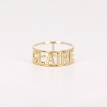 Load image into Gallery viewer, Fancy Custom Name Ring -Now Custom Any Name On Your Finger Ring