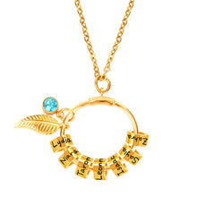 Load image into Gallery viewer, Gift-ready packaging for personalized mother necklace with birthstone
