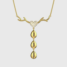 Load image into Gallery viewer, Gold plated mothers necklace with 3 kids names engraved on teardrop pendants