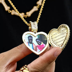 Heart Locket With Picture  - Christmas Gifts For Couples