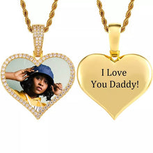 Load image into Gallery viewer, Heart Pendant Necklace - Necklace With Picture Inside