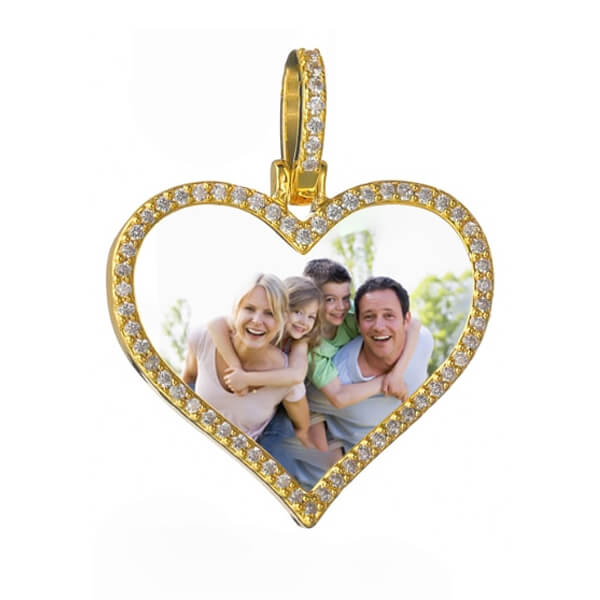 Heart Photo Medallions Necklace