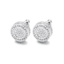 Load image into Gallery viewer, Iced Out Round Cut Stud Hip Hop Earring