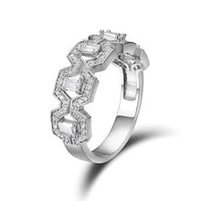 Load image into Gallery viewer, Luxury Micro Paved Square Cubic Zirconia Promise Love Rings