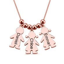Load image into Gallery viewer, Necklace Engraved With Children&#39;s Names For Mom