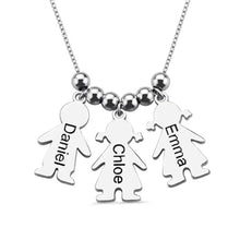 Load image into Gallery viewer, Necklace Engraved With Children&#39;s Names For Mom