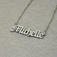 Load image into Gallery viewer, Old English Style Name Necklace