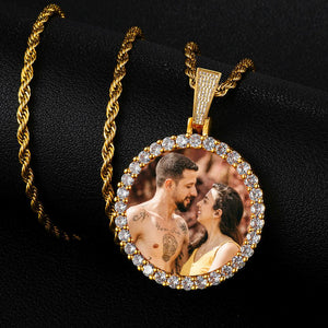 Memorial Necklace With Picture For Men