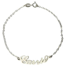 Load image into Gallery viewer, Personalized Anklet Bracelet With Name With Silver Color