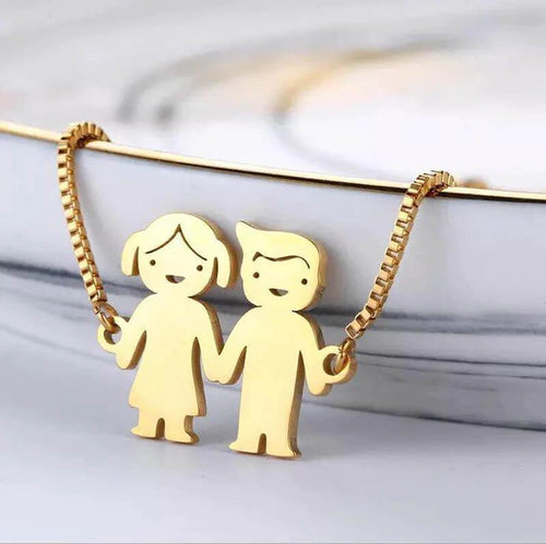 Personalized Bangle Bracelet With Kids Charms For MOM