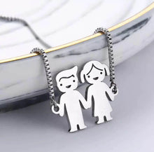 Load image into Gallery viewer, Personalized Bangle Bracelet With Kids Charms For MOM