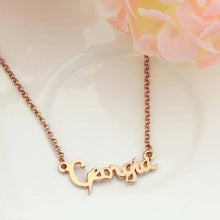 Load image into Gallery viewer, Personalized Cursive Name Necklace