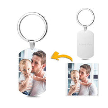 Load image into Gallery viewer, Personalized DIY Tag Photo Keychain