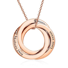 Load image into Gallery viewer, Personalized Engrave Russian Circle Charms For Necklace