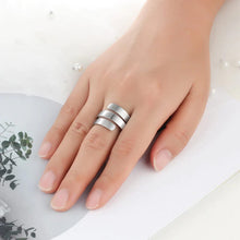 Load image into Gallery viewer, Personalized Engraved 3 Name Adjustable Ring