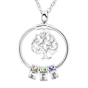 Personalized Family Tree Necklace With Children's Names