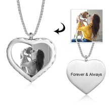 Load image into Gallery viewer, Personalized Heart Memorial Pendant With Loved Ones Picture