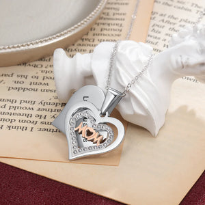 Personalized Heart Shaped Stainless Steel Engravings For Mom Necklace