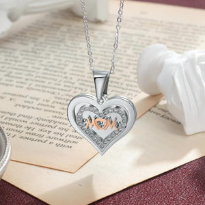 Personalized Heart Shaped Stainless Steel Engravings For Mom Necklace