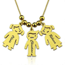 Load image into Gallery viewer, Personalized Kids Charms Name Necklace For Mom