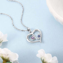 Load image into Gallery viewer, Personalized Love Name necklace with Two Birthstones