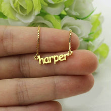 Load image into Gallery viewer, Personalized Mini Name Letter Necklace