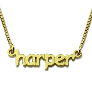 Personalized Mini Name Letter Necklace