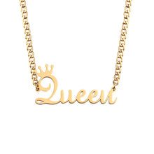 Load image into Gallery viewer, Personalized Name Necklace with Cuban Chain