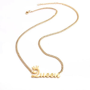 Personalized Name Necklace with Cuban Chain