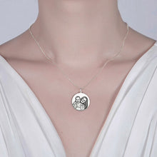 Load image into Gallery viewer, Personalized Photo Engraved Necklace Silver Sterling / Stainless Steel