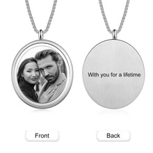 Load image into Gallery viewer, Personalized Photo Memorial Pendant Necklace With Loved Ones