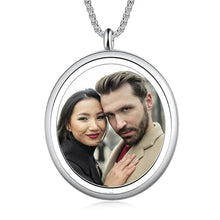 Load image into Gallery viewer, Personalized Photo Memorial Pendant Necklace With Loved Ones
