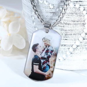 Personalized Photo Necklace Memorial Gift